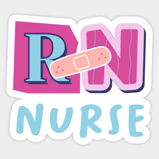 Cool RN nurse design Sticker